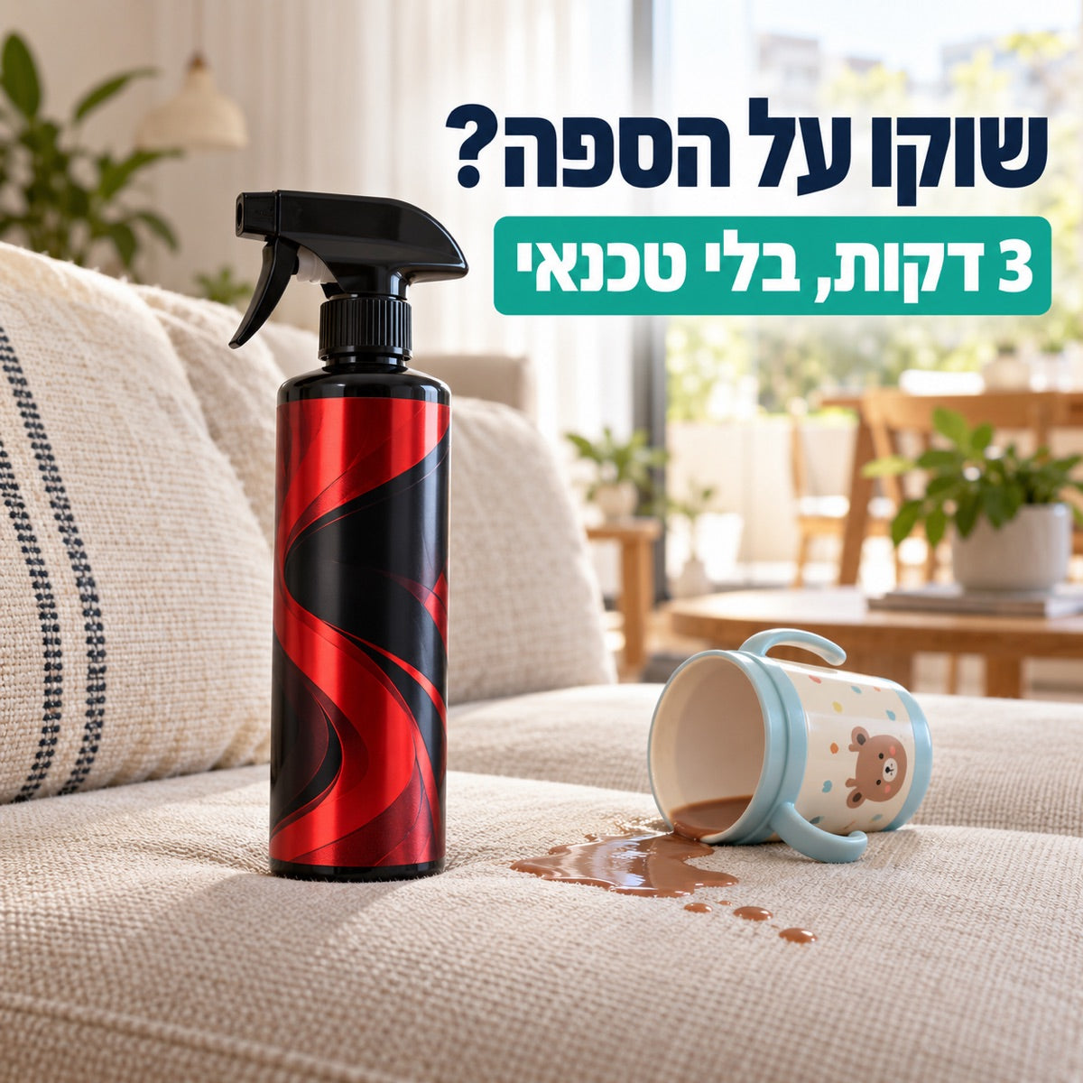 שוקו על הספה? · 3 דקות, בלי טכנאי
