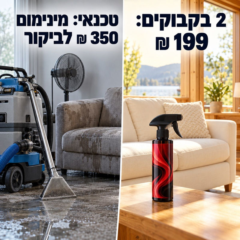 טכנאי: מינימום 350 ₪ לביקור · 2 בקבוקים: 199 ₪